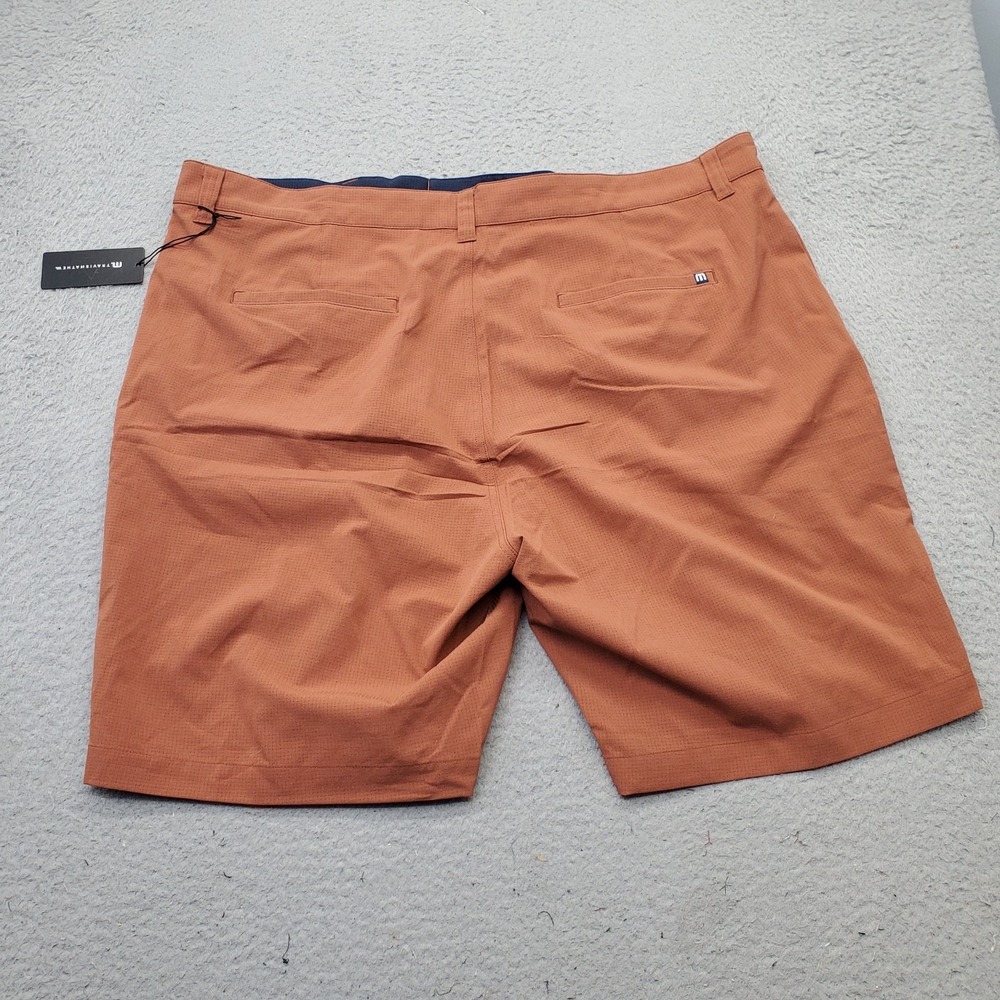 Travis Mathew Step Dance Golf Short Mens 42 Brown Performance 9" Inseam A42324 - Picture 2 of 9